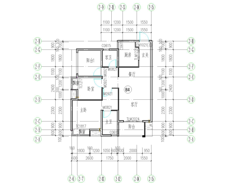 珺玺小区工程单位工程质量逐套验收实施方案-套型设计图5