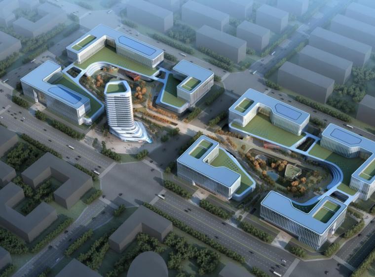 单体建筑规划设计方案文本资料下载-[北京]中国电子人才基地建设项目规划设计方案文本（PDF+42页）