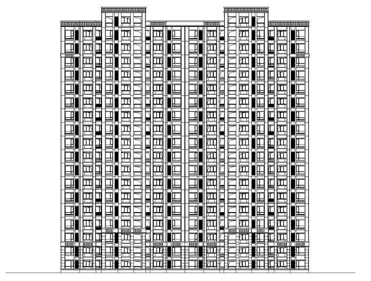 高层建筑全套施工图cad资料下载-[山东]连云港蔚蓝海岸欧陆风格居住区建筑全套施工图（CAD）