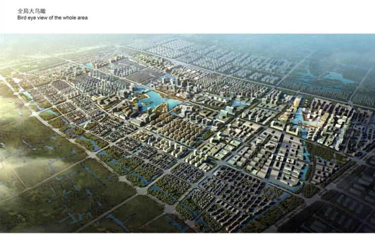 【上海】嘉定新城马东地区城市设计国际方案设计-全局大鸟瞰
