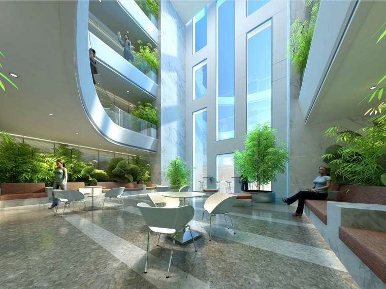 办公楼室内设计概念资料下载-[上海]金螳螂设计——宝钢综合办公大楼室内装饰概念设计方案