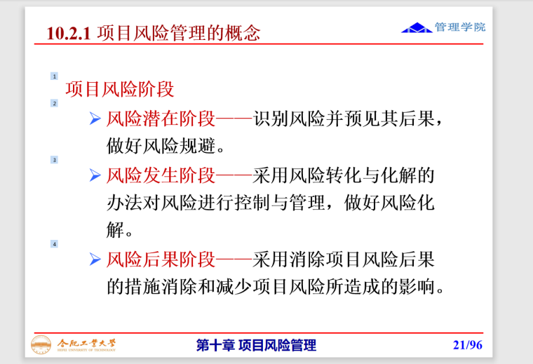 项目风险管理-96页-风险阶段
