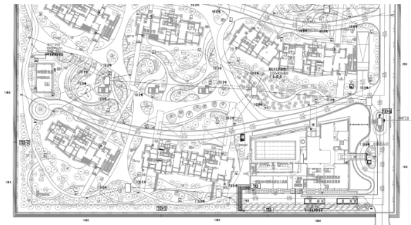 苏州住宅项目景观电气施工图-弱电平面图