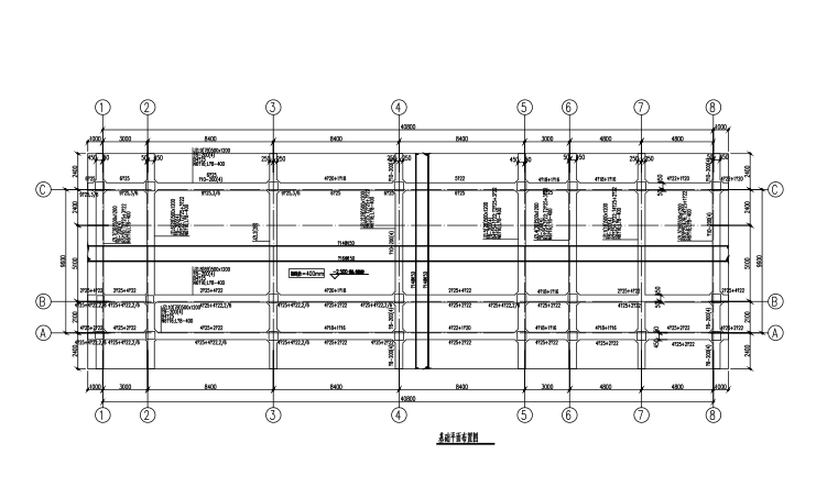 23层框架结构资料下载-4层框架结构教学楼结构施工图（CAD、17张）