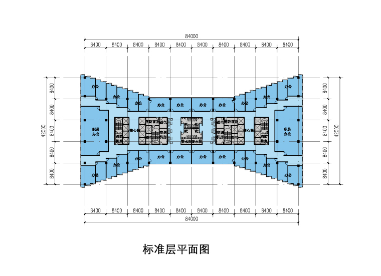 [甘肃]兰州行政中心建筑设计方案文本（CAD+SU+文本）-05标准层