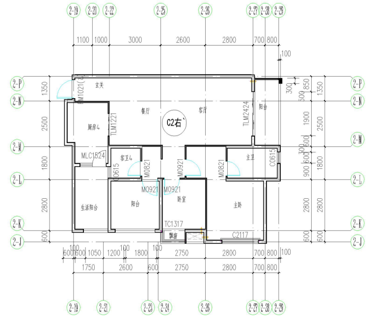 珺玺小区工程单位工程质量逐套验收实施方案-套型设计图3