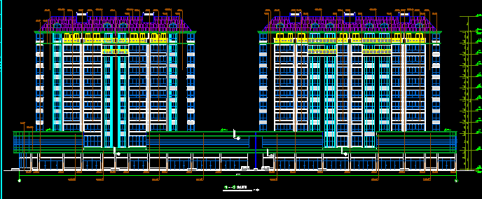 徽派多层住宅效果图资料下载-多层住宅楼建筑施工图