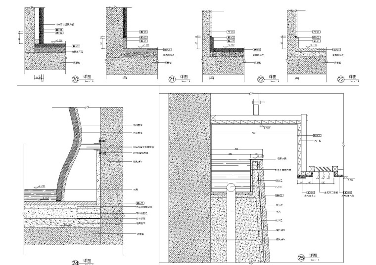 鄂尔多斯金融广场K座茶楼概念方案及施工图-节点大样图（5）