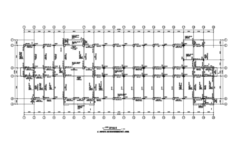 30米高杆灯基础施工图资料下载-6层框架结构教学楼建筑结构施工图（CAD、30张）