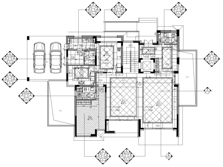 现代建筑独栋SU资料下载-[苏州]现代简约风格独栋别墅装修全套施工图