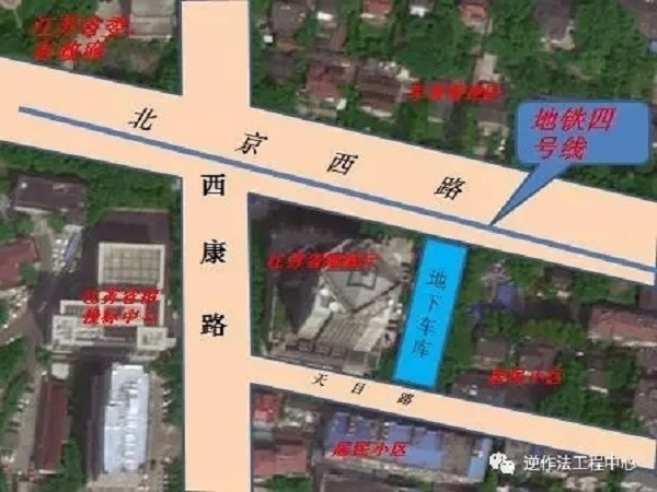 建筑平移资料下载-平移逆作施工—北京西路57号和天目路32号地下停车库项目