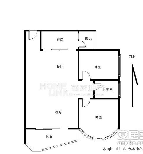 三室建筑户型资料下载-这个户型有法做三室的么