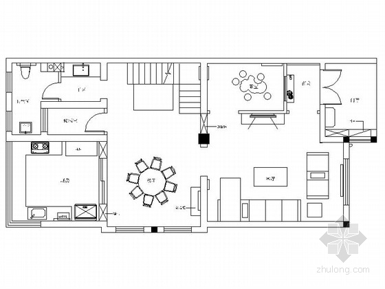 别墅三层cad资料下载-精品典雅新中式风格三层别墅样板间CAD装修施工图（含效果）
