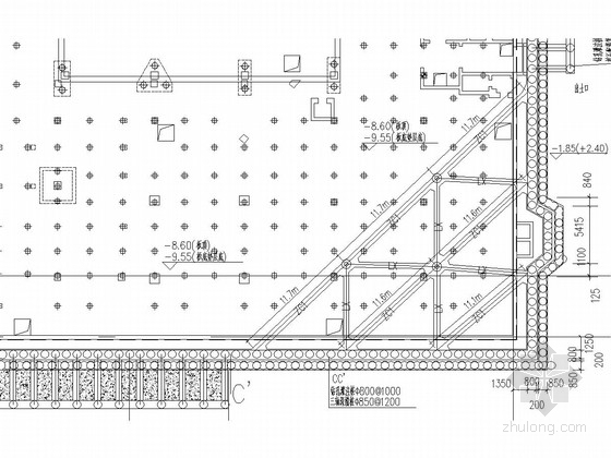 台阶式挡墙施工图资料下载-[江苏]重力式挡墙及排桩基坑支护施工图