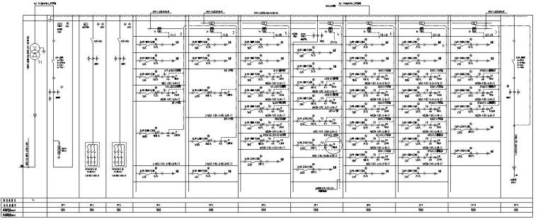 陕西高层商业大厦电气图-低压配电系统(三)