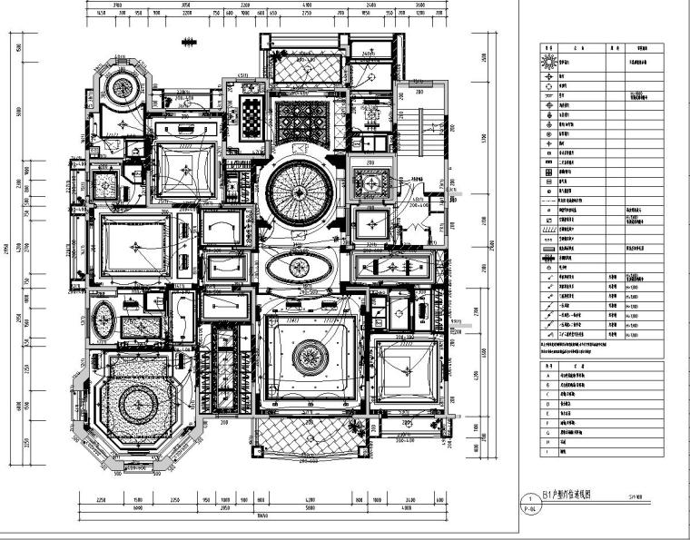 [陕西]西安曲池东岸样板间B1户型室内施工图设计（CAD+实景图）-等位链接图