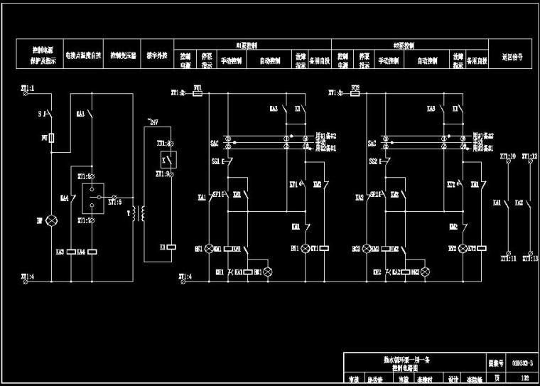 常用水泵控制电路图集讲解资料下载-图集01D303-3常用水泵标准图集-CAD版本