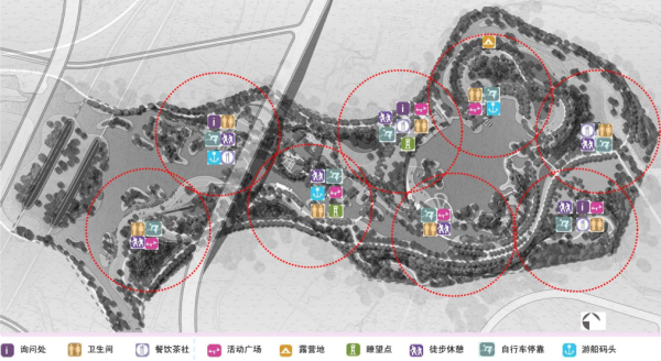 [山西]生态水岛湿地公园景观规划设计方案-服务设施规划