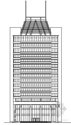 集团办公建筑方案设计资料下载-某十八层办公建筑方案设计图