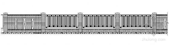 标准边界围墙详图