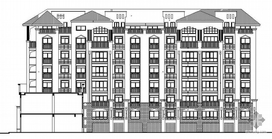 异形商业建筑CAD资料下载-[抚顺]某异形柱结构小区22号楼建筑、结构施工图