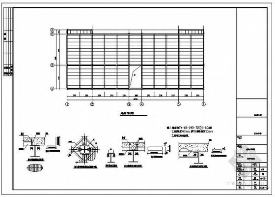 上承式钢结构拱圈施工资料下载-某钢结构楼承板节点构造详图
