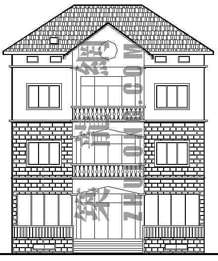 某别墅建筑施工图纸资料下载-某别墅建筑施工图