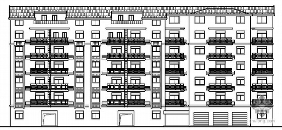 4层研发楼建筑施工图资料下载-某六层商住楼建筑施工图