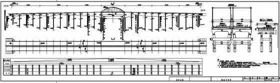 系杆拱构造资料下载-京杭运河某桥(70m系杆拱+20mT梁)设计图