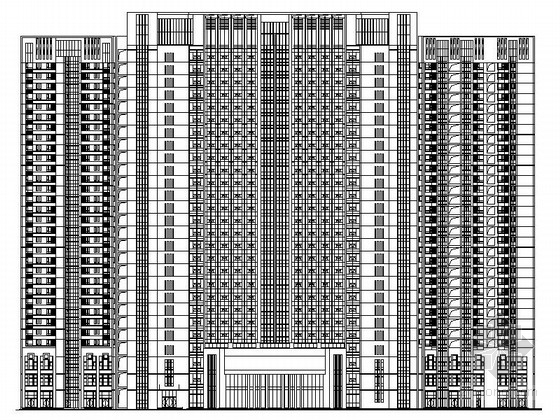 空心砖建筑设计资料下载-[江苏]31层现代风格国际星级酒店建筑设计施工图（知名设计院）