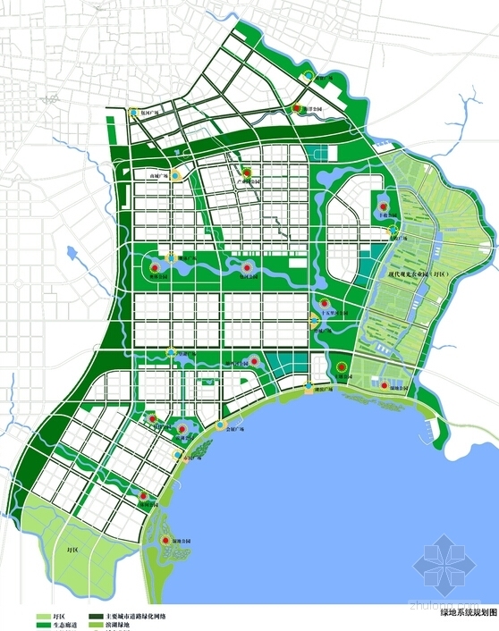 [安徽]滨湖新区概念性规划设计方案文本-城市规划分析图