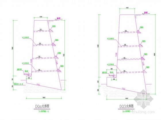 边坡挡土墙设计图资料下载-[重庆]挡土墙边坡支护施工图