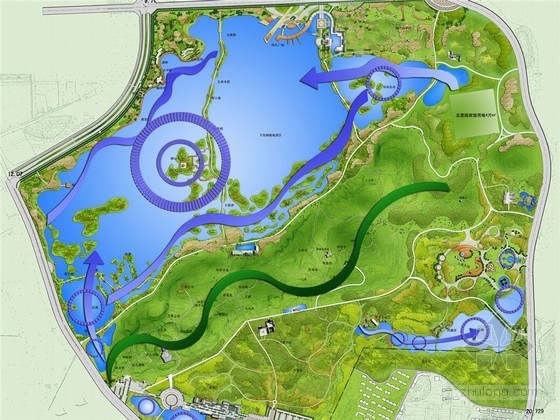 综合性滨水公园设计模型资料下载-[安徽]滨水风景区综合性城市公园修建性规划详细设计方案