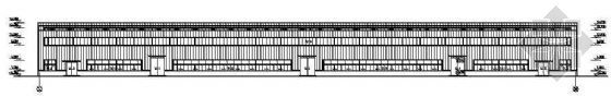 33米跨钢结构图资料下载-某90米四联跨钢结构厂房结构图纸
