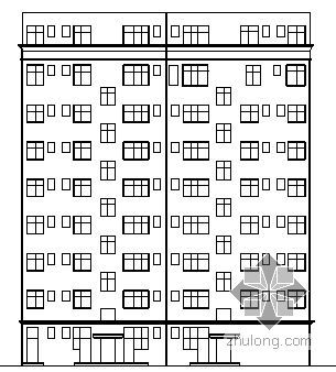 九层公寓建筑图资料下载-某九层框架住宅楼建筑结构方案图