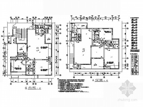 某十一层连塔住宅建筑施工图-平面