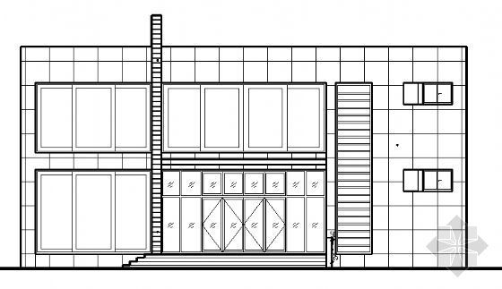 综合办公楼设计建筑图纸资料下载-某二层综合办公楼建筑图