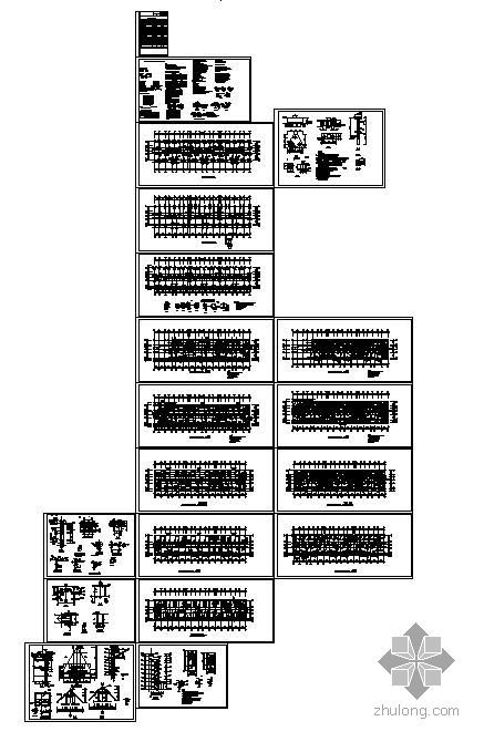 老虎窗结构图资料下载-某带阁楼6层住宅结构图