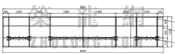港湾式停靠站高程资料下载-某巴士停靠站结构和装饰图