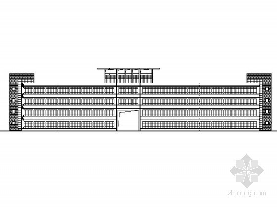 二层厂房建施图资料下载-某四层厂房建筑施工图