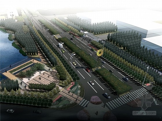 武汉交通CAD资料下载-[武汉]城市生态交通大道二期详细深化景观设计方案