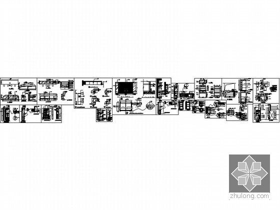 超全固定家具及活动家具节点详图CAD图块下载-图5