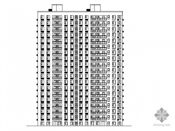 16号楼建筑物资料下载-[长沙]某十八层住宅楼建筑施工图-6号楼（含16张效果图）