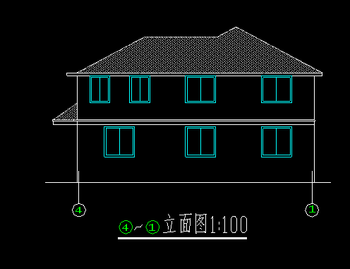 农村别墅设计图cad资料下载-两层乡村别墅方案