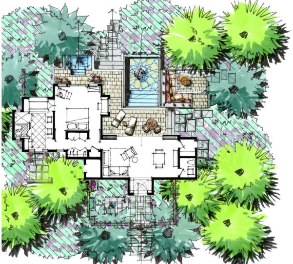 133张别墅庭院景观&小尺寸节点景观手绘平面图-133张庭院景观&小尺寸节点手绘 10