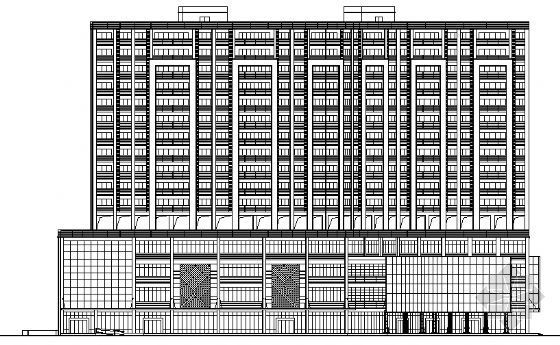 重庆高层公共建筑设计图纸资料下载-高层商住楼设计图纸