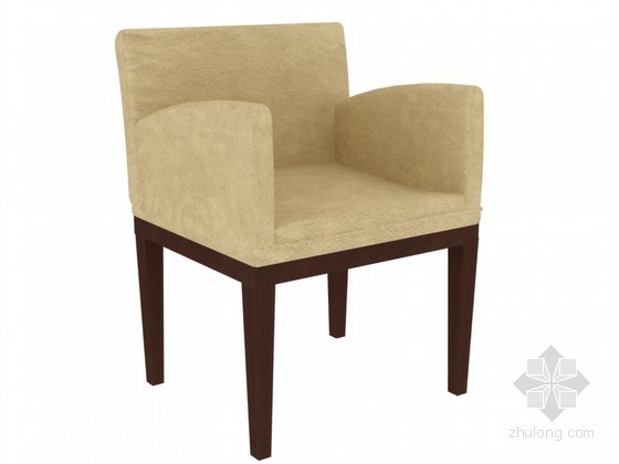 座椅3D模型下载资料下载-欧式现代座椅3D模型下载