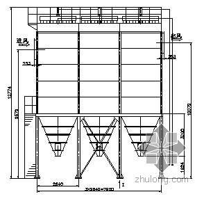 大旋风除尘器图纸资料下载-多室布袋除尘器设计图