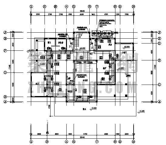 日式风格别墅建筑施工图资料下载-某别墅空调施工图