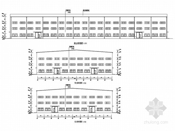 厂房建筑图施工图资料下载-75吨吊车厂房结构施工图（含建筑图）